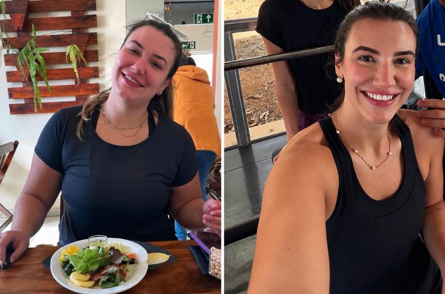 Transformação Maria Eduarda — antes e depois